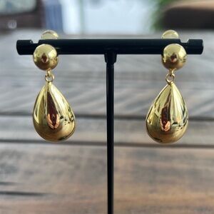 Teardrop Dangle 14K Gold Plated Timeless Minimalist Versatile Classy Earrings